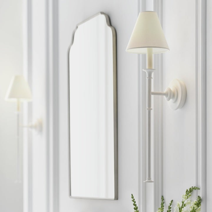 Versatile Fabric & Metal Wall Sconce