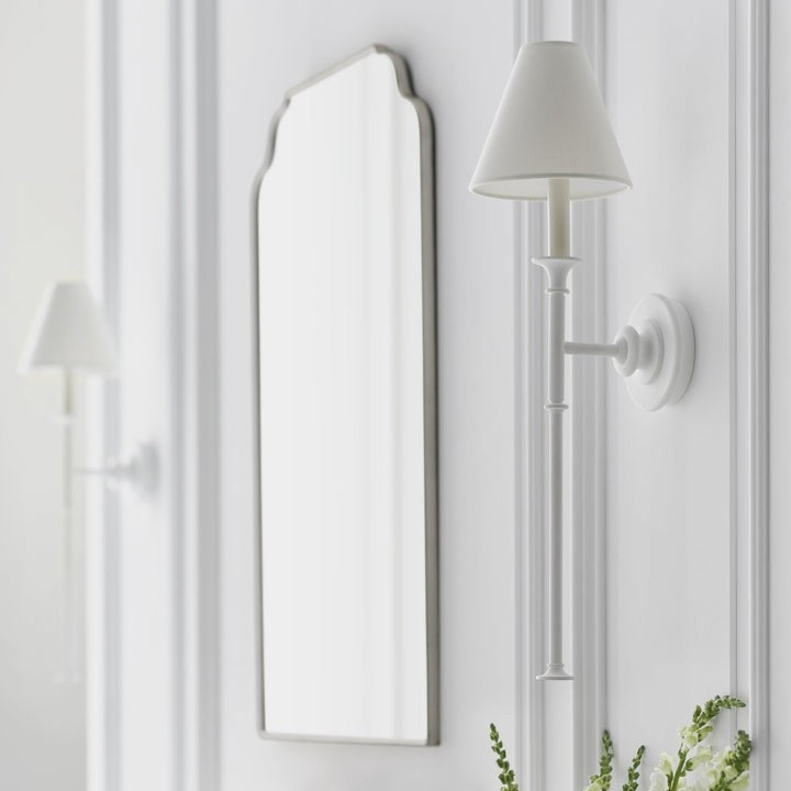 Versatile Fabric & Metal Wall Sconce