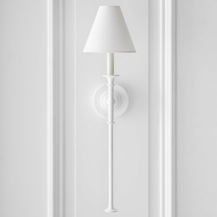 Versatile Fabric & Metal Wall Sconce