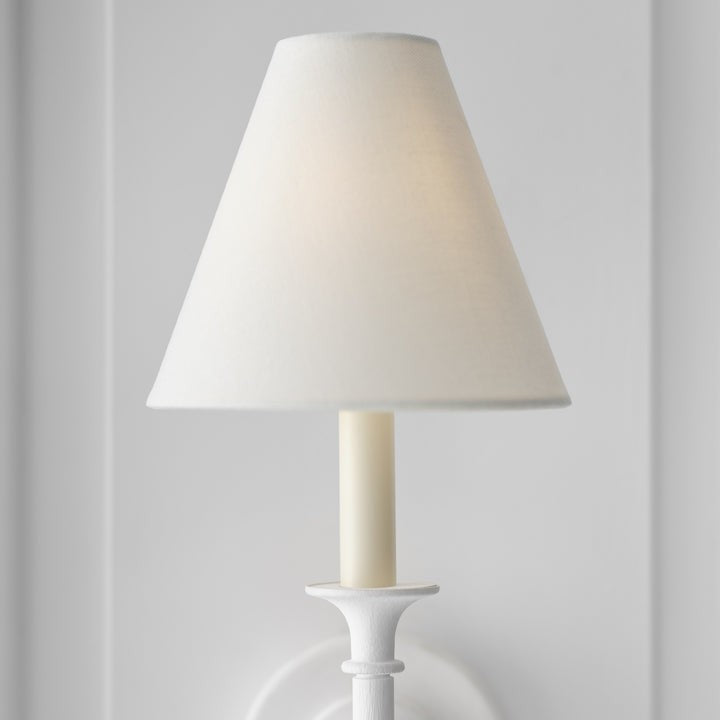 Versatile Fabric & Metal Wall Sconce