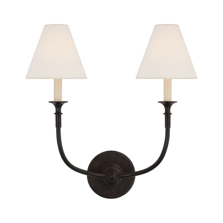 Versatile Fabric & Metal Wall Sconce