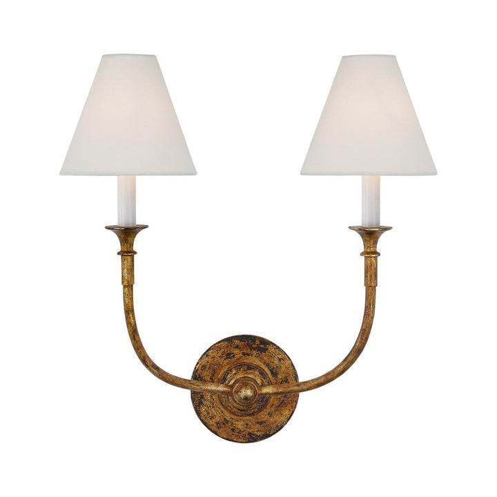 Versatile Fabric & Metal Wall Sconce