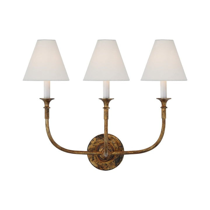 Versatile Fabric & Metal Wall Sconce
