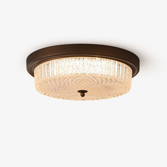 Vintage Bronze Flush Mount LED Ceiling Light
