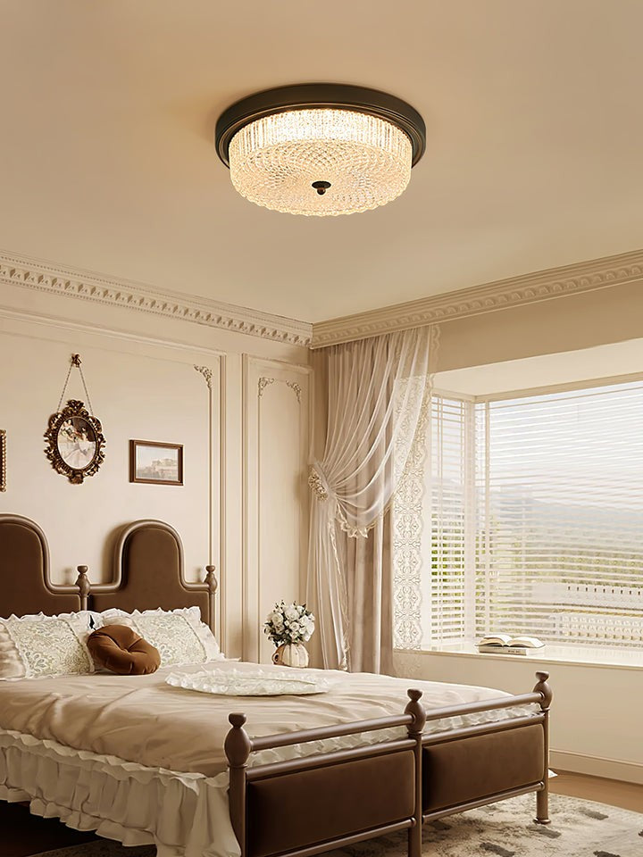 Vintage Bronze Flush Mount LED Ceiling Light
