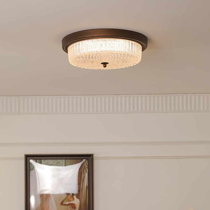 Vintage Bronze Flush Mount LED Ceiling Light