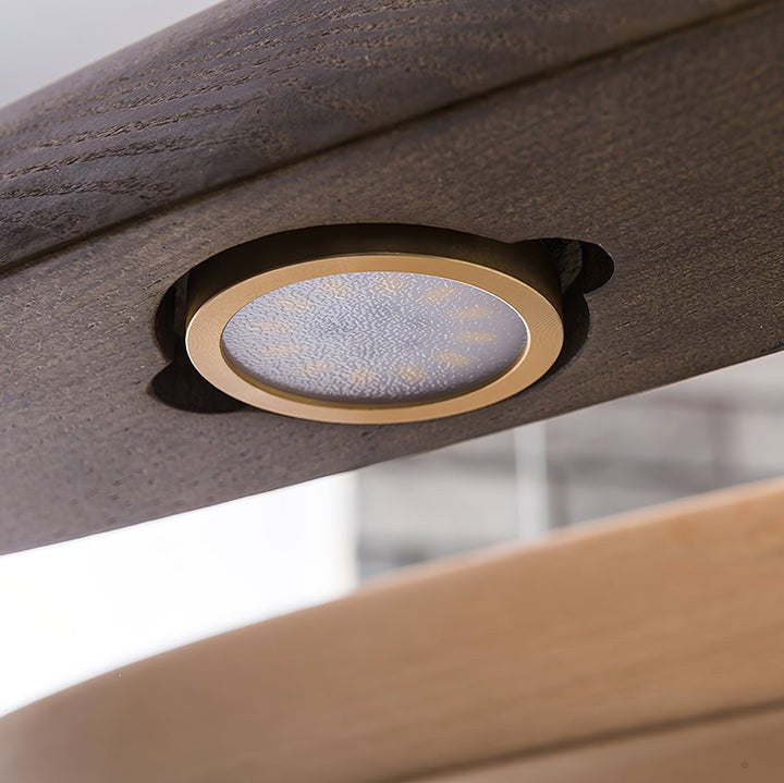 Waveform Curved Wood Pendant Light