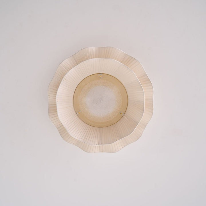 Wave-Inspired Fabric Ceiling Light Fixture