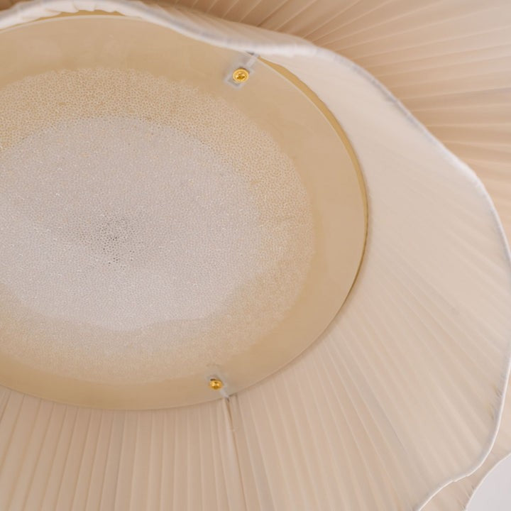 Wave-Inspired Fabric Ceiling Light Fixture