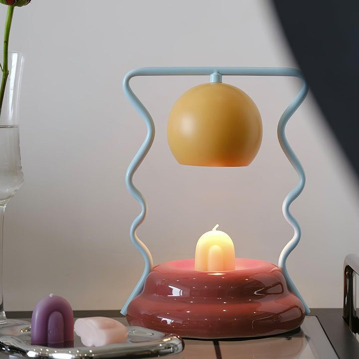 Whimsical Spiral Globe Table Lamp
