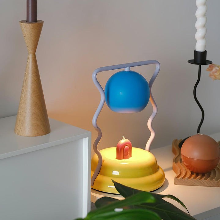 Whimsical Spiral Globe Table Lamp