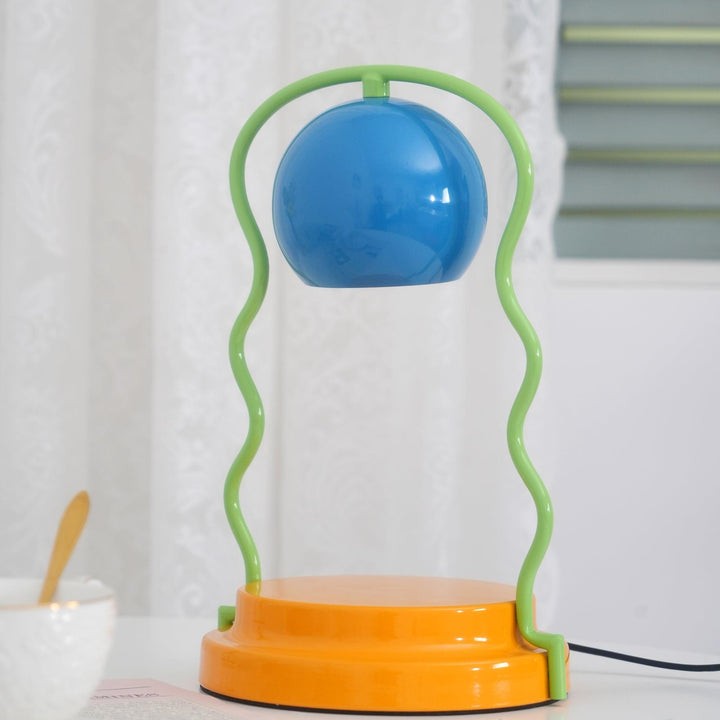 Whimsical Spiral Globe Table Lamp