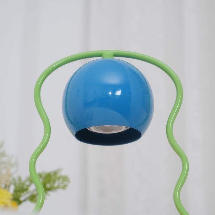 Whimsical Spiral Globe Table Lamp