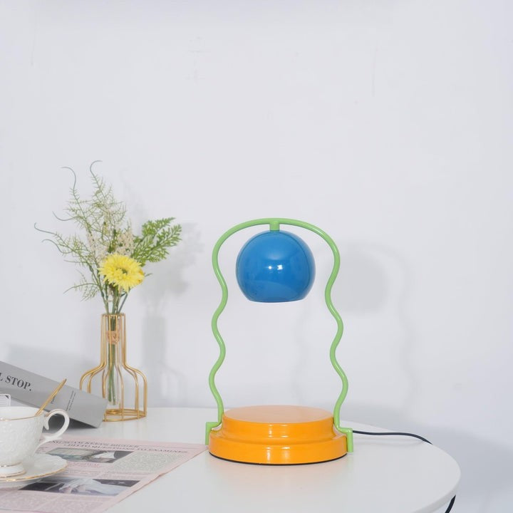 Whimsical Spiral Globe Table Lamp