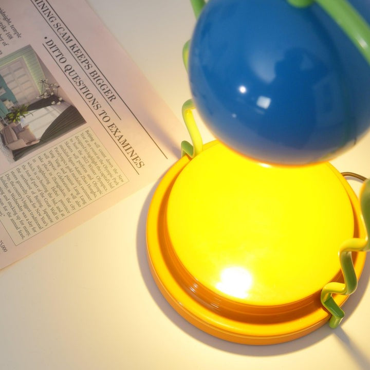 Whimsical Spiral Globe Table Lamp