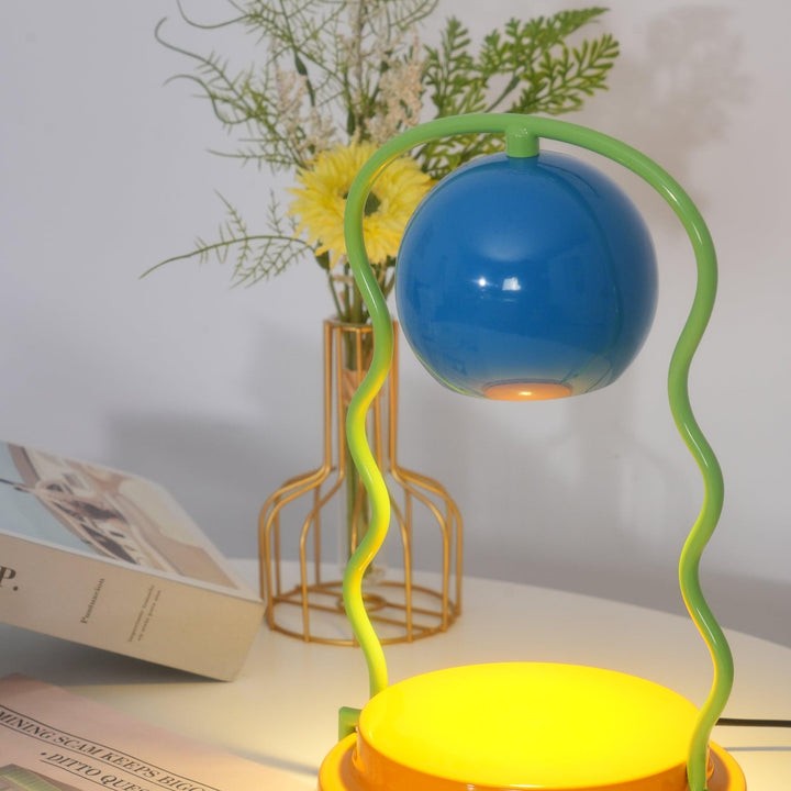 Whimsical Spiral Globe Table Lamp