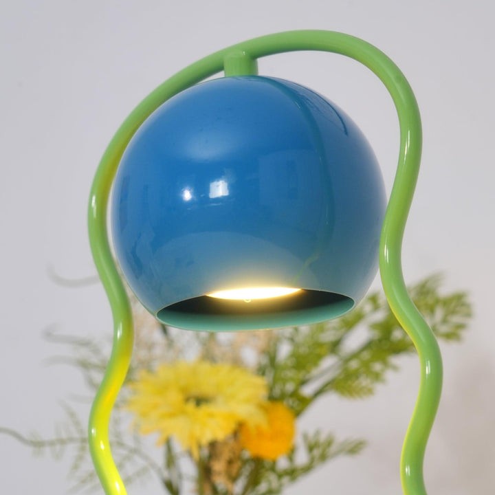 Whimsical Spiral Globe Table Lamp