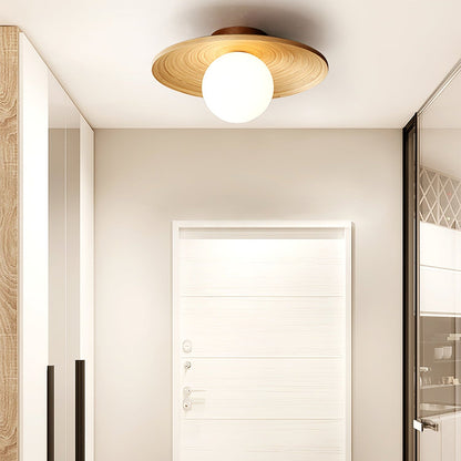 Soluna Wood Ceiling Light