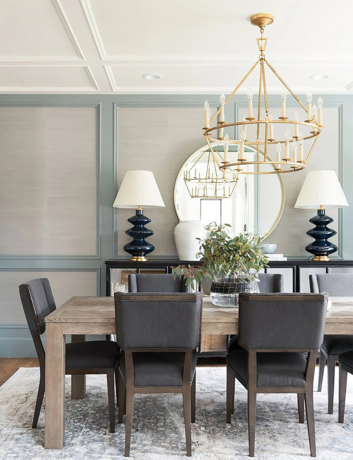 20-Light Wrought Brass Wagon Wheel Chandelier