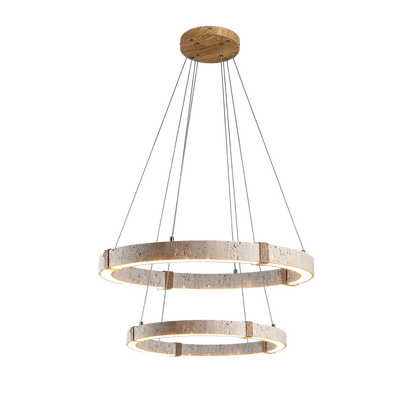 Circle Travertine Pendant Lamp