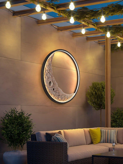 3D Moon Wall Light