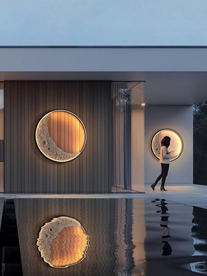 3D Moon Wall Light