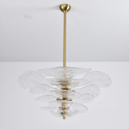 Petals Gold Murano Chandelier