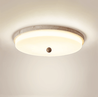 Aeon Travertine Orb Ceiling Light
