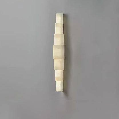 Alba Cascade Alabaster Wall Sconce