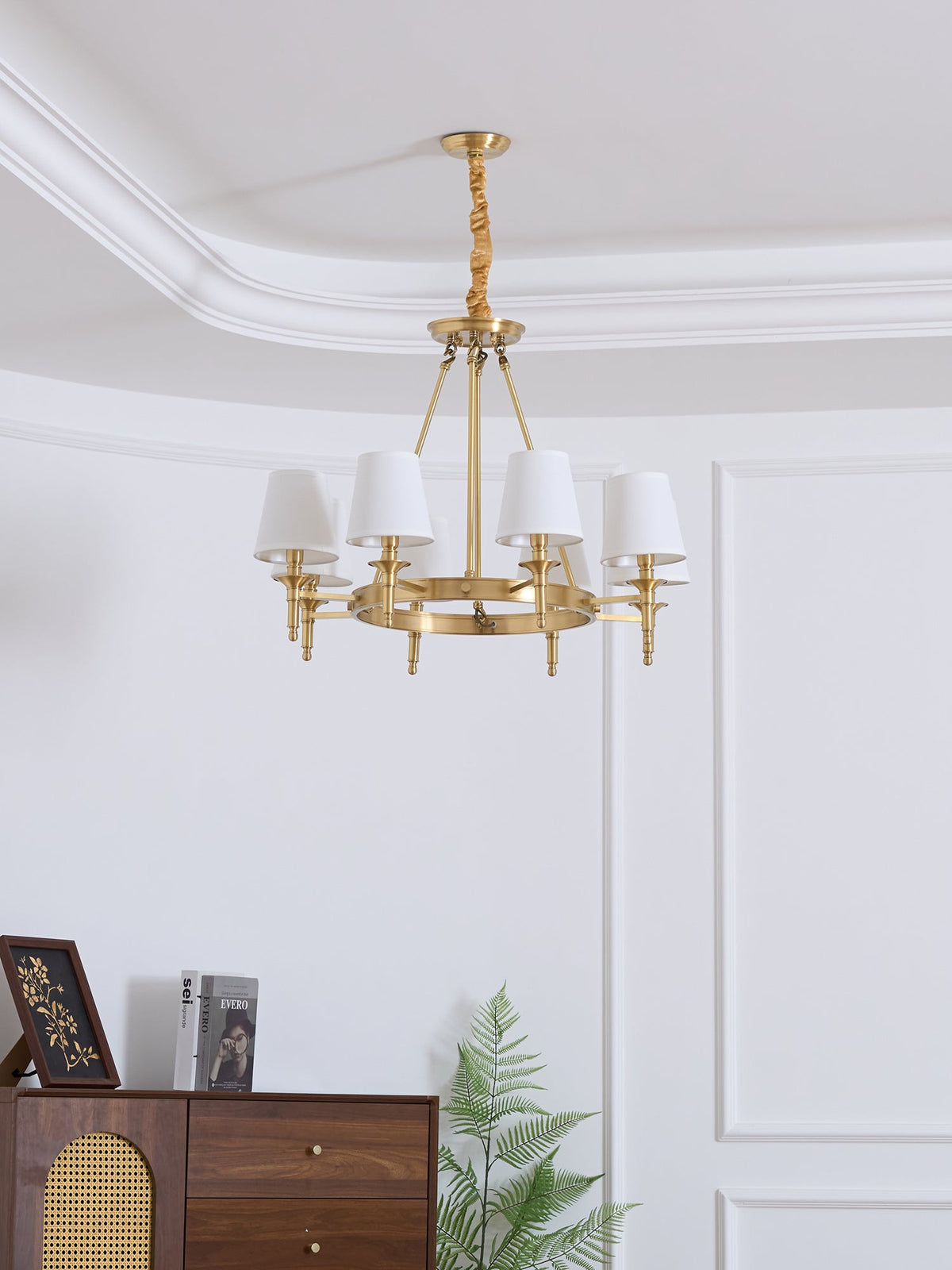 Antique Brass Chandelier