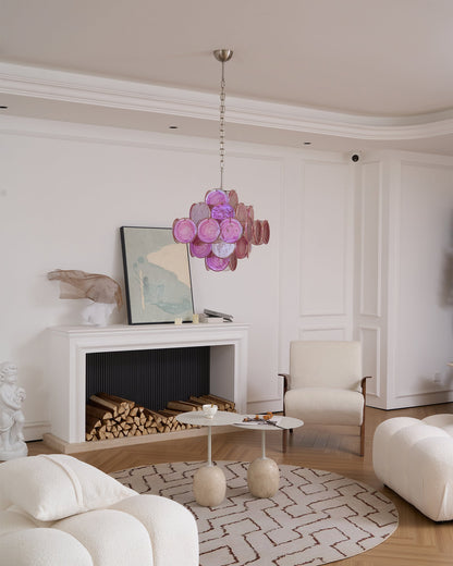 Aurelia Pink Murano Glass Chandelier
