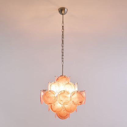 Aurelia Pink Murano Glass Chandelier