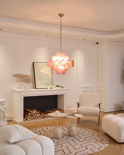 Aurelia Pink Murano Glass Chandelier