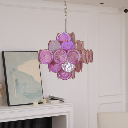 Aurelia Pink Murano Glass Chandelier