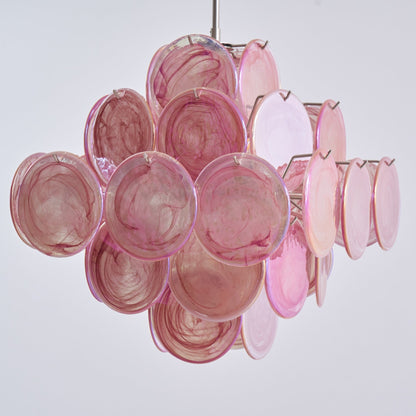 Aurelia Pink Murano Glass Chandelier