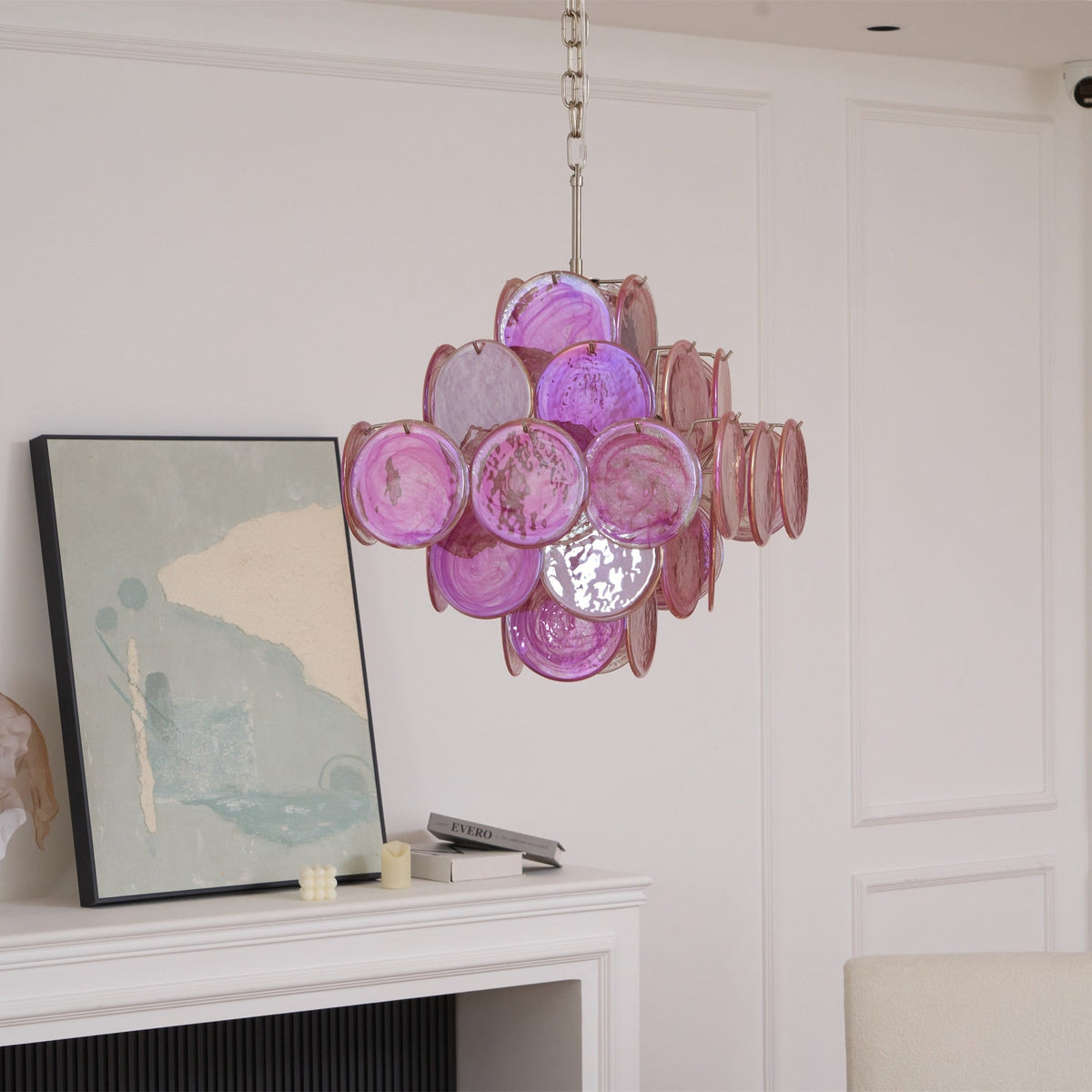 Aurelia Pink Murano Glass Chandelier