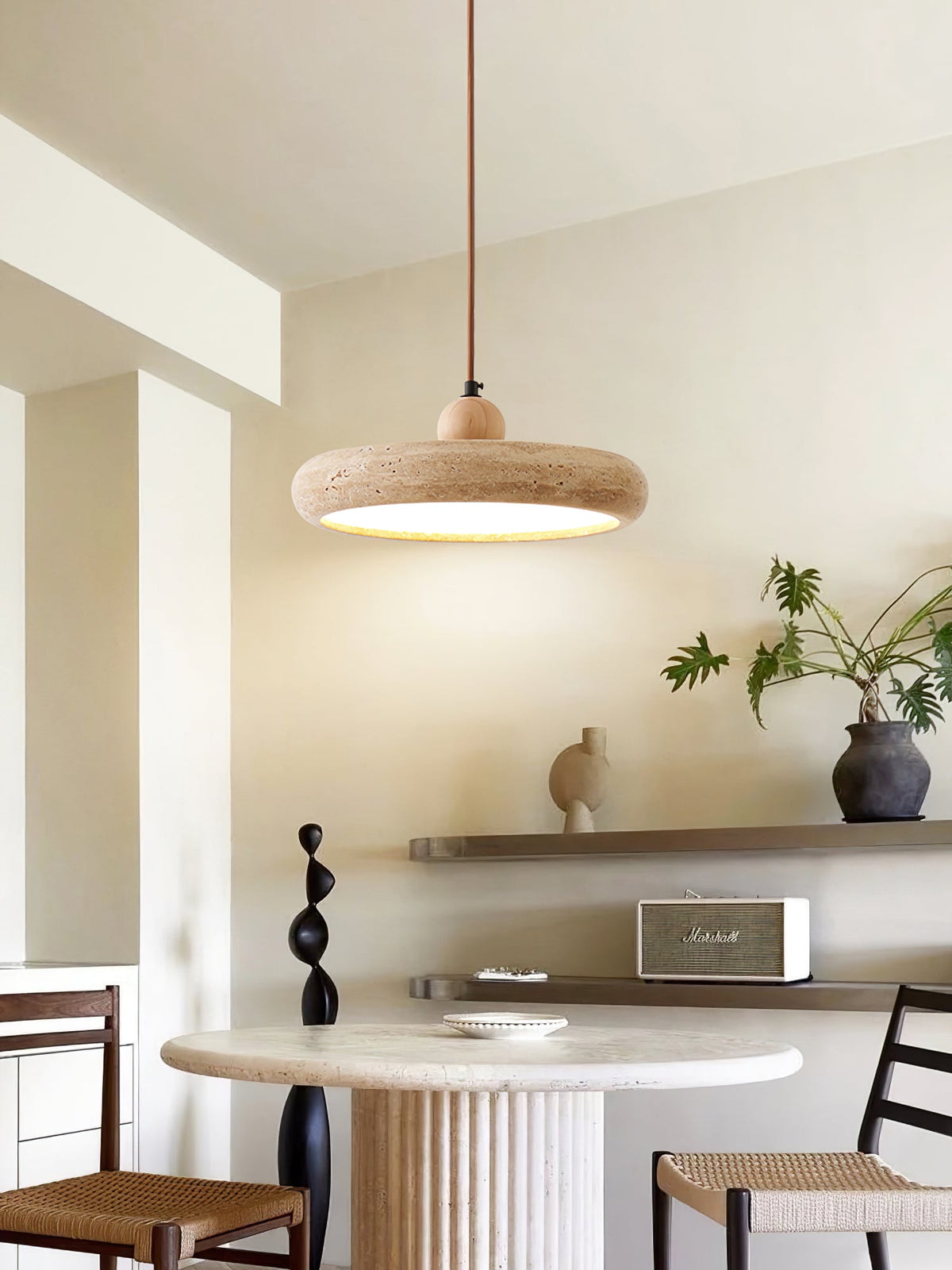 Aurelio Travertine Pendant Light