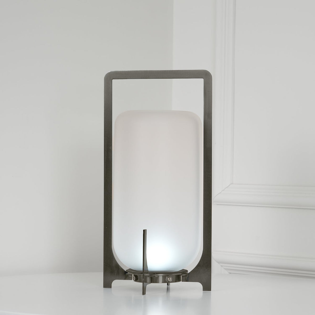 Steel Twilight Lantern Table Light