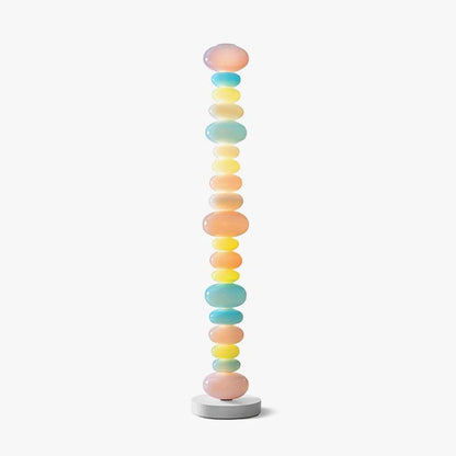 Colorful Marble & Glass LED Floor Lamp