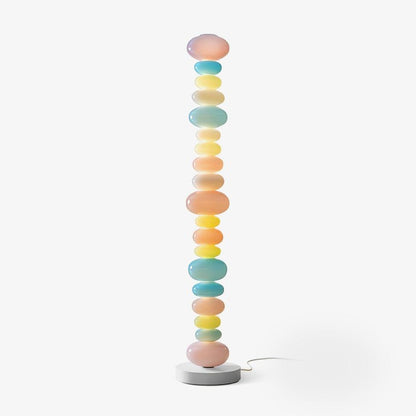 Colorful Marble & Glass LED Floor Lamp