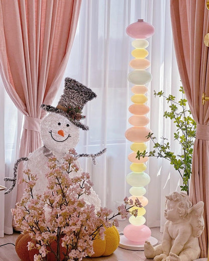 Colorful Marble & Glass LED Floor Lamp