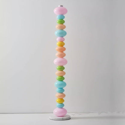 Colorful Marble & Glass LED Floor Lamp