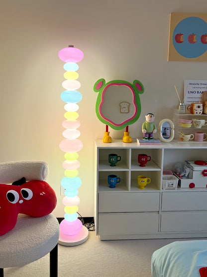 Colorful Marble & Glass LED Floor Lamp
