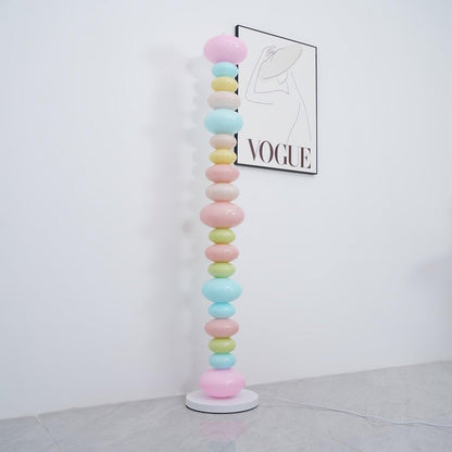 Colorful Marble & Glass LED Floor Lamp