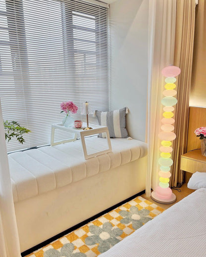 Colorful Marble & Glass LED Floor Lamp