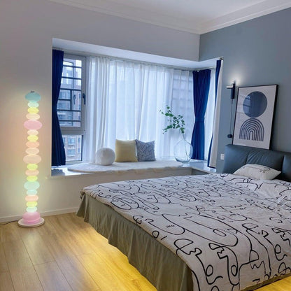 Colorful Marble & Glass LED Floor Lamp
