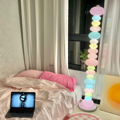 Colorful Marble & Glass LED Floor Lamp