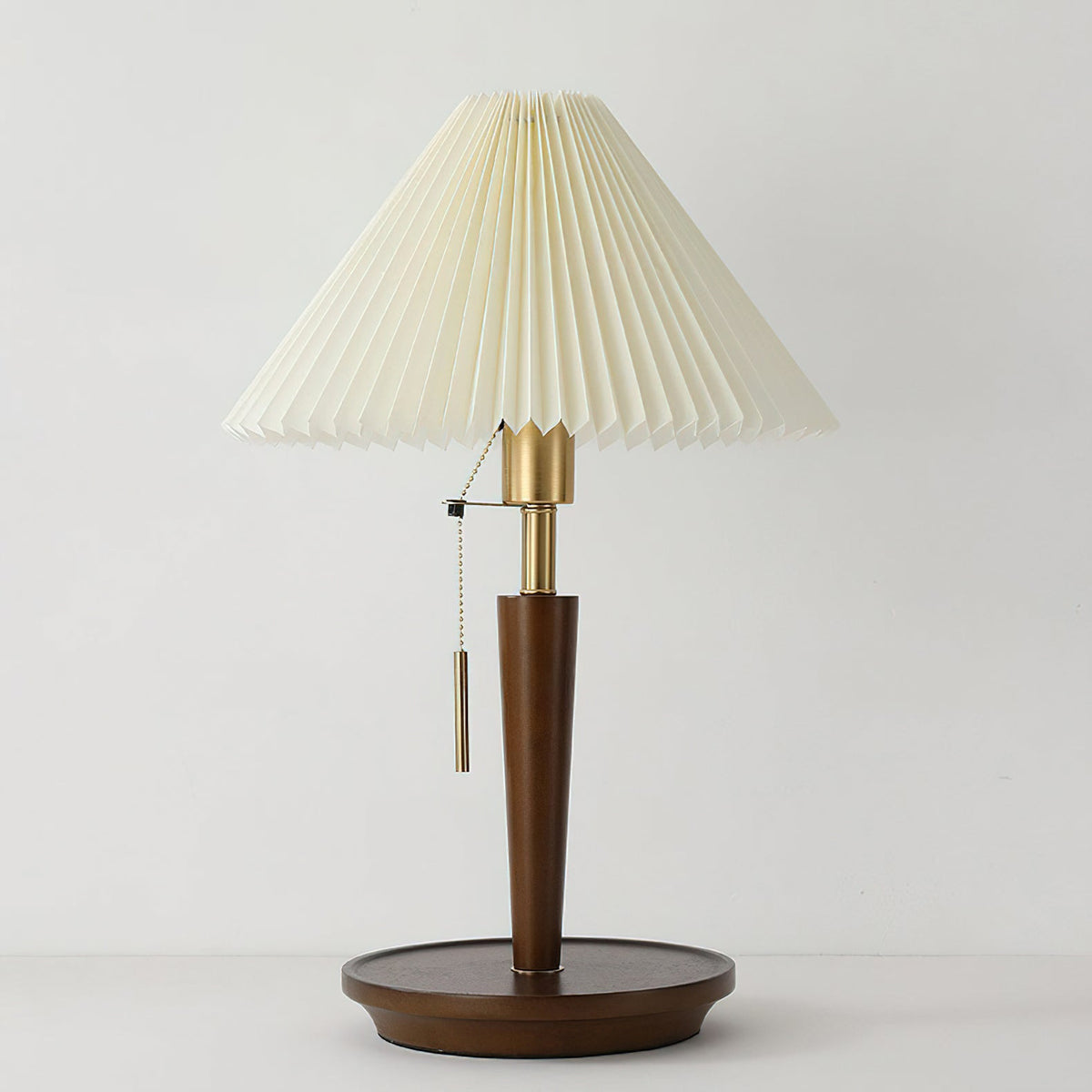 Cone Pleated Fabric Table Lamp