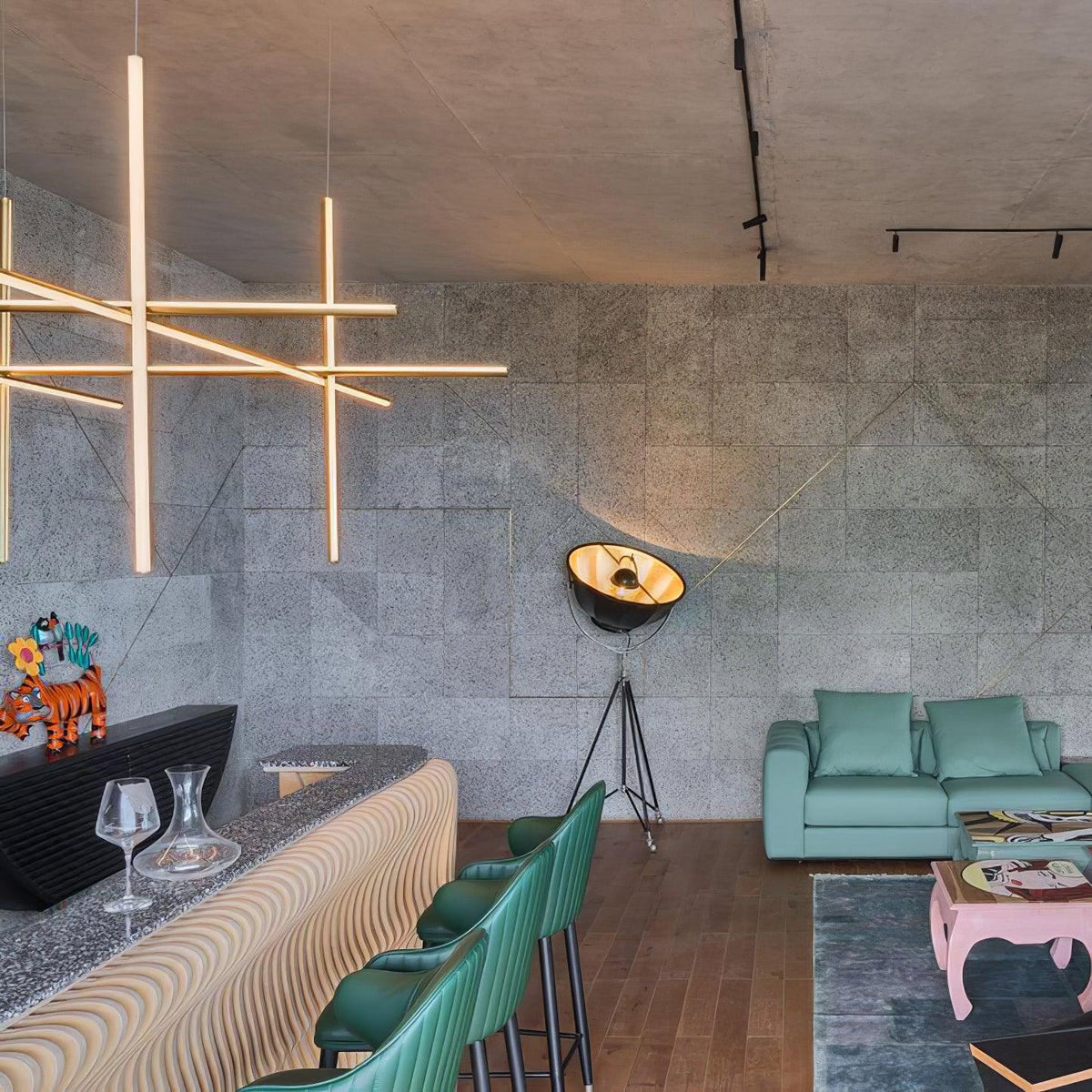 Gridline Linear Chandelier