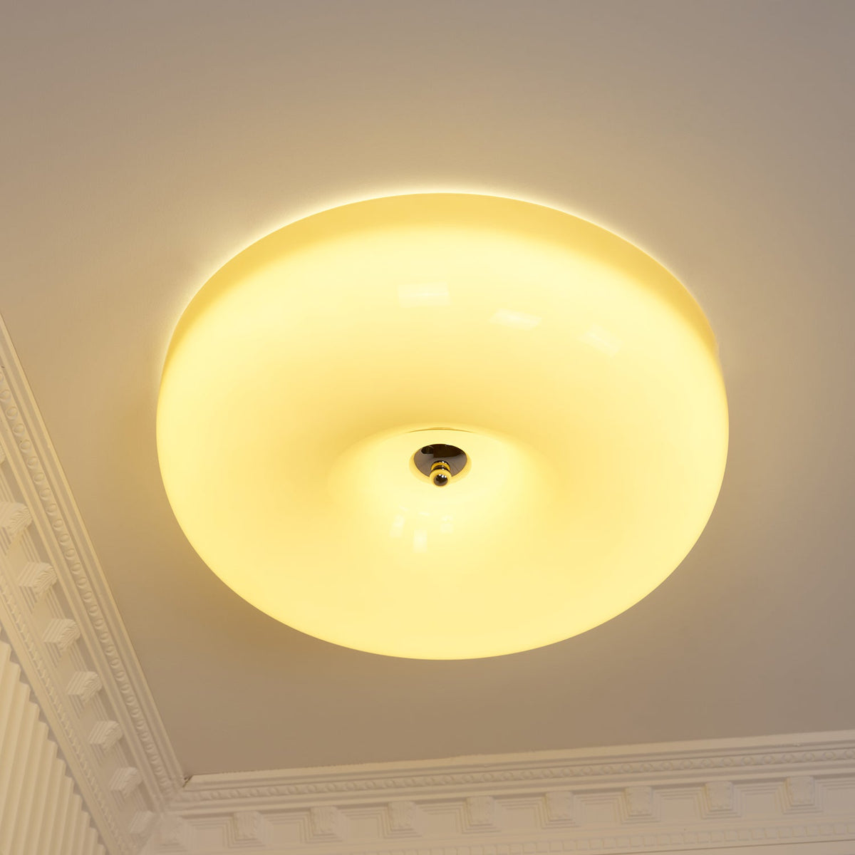 Cream Pudding Ceiling Lamp
